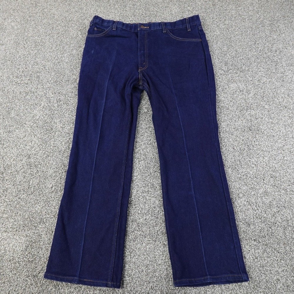 VTG Levis Jeans Mens 42x32 Blue Denim Pants 547 Boot Cut Western Cowboy Y2K 00s